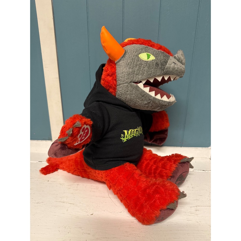 Build A Bear Magic Quest Dragon Plush Stuffed‎ Animal Toy Black Hoodie - Picture 3 of 7